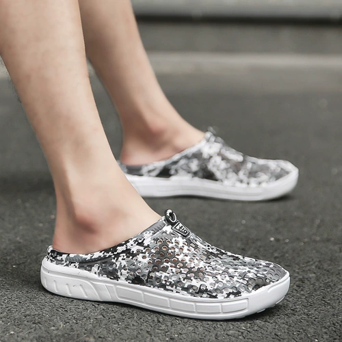 Li Ning, летние напяточники, босоножки, тапочки в стиле Crocs, мюли, закрытый носок