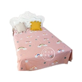 Мультяшная хлопковая ткань, радужная кроватка, простыня, пододеяльник, популярно в интернете, постельные принадлежности, делается под заказ