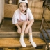 Nữ vớ cao ba thanh cao đẳng vớ gió trong vớ mùa hè Hàn Quốc vớ của phụ nữ sọc chữ thể thao vớ cotton vớ Bít tất nữ