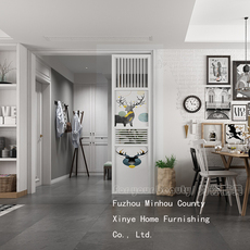 напольная ширма 客厅实木屏风洗手台隔断装饰简约入户玄关餐厅卧室家用小户型座屏 For your beauty