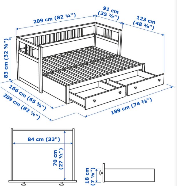 Hemnes кровать схема сборки