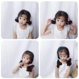 Детский маленький безвредный аксессуар для волос, детская резинка, заколка для волос, не повреждает волосы