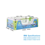 Детский бассейн для младенца для новорожденных, акриловый массажер для ванны