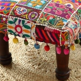 Этническая подставка для ног, диван из натурального дерева, «сделай сам», этнический стиль, Индия
