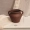Dấu vết của chậu cây mọng nước chậu gốm pháp sư đen đống cũ hoa lớn thở bằng đất sét hai lá - Vase / Bồn hoa & Kệ
