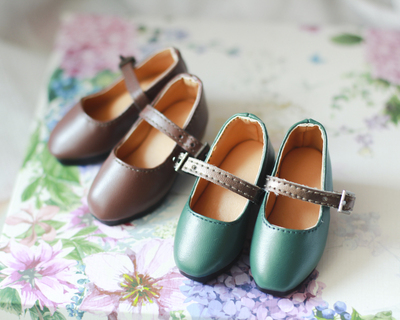taobao agent [Hua Ling] MSD/MDD/4 points BJD doll giant baby retro square head small leather shoes flat heels can be worn