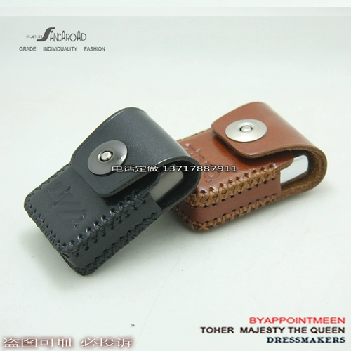 Зажигалка ручной работы, оригинальный индивидуальный защитный чехол, из натуральной кожи