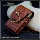 Зажигалка ручной работы, модный универсальный защитный чехол, крокодил, из натуральной кожи, защита при падении