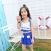 10-12-13-15 tuổi Trẻ em Hàn Quốc chia váy áo tắm nữ áo tắm bảo thủ - Bộ đồ bơi của Kid đồ nàng tiên cá cho be gái Bộ đồ bơi của Kid