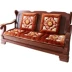 Dày sang trọng duy nhất sofa đệm ba gỗ rắn sofa đệm gỗ gụ băng ghế dự bị đệm đệm có thể tháo rời và có thể giặt đặc biệt cung cấp Ghế đệm / đệm Sofa