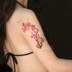 Không thấm nước nữ dài hạn màu nước mận đỏ Trung Quốc sơn studio ảnh body painting ngực đùi nhãn dán hình xăm hình xâm dán Vẽ trên cơ thể