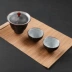 Bàn trà tre tự nhiên phụ kiện trà đạo đế lót ly trà tre mat trà tre trà đạo trà bền và dễ dàng để làm sạch - Trà sứ