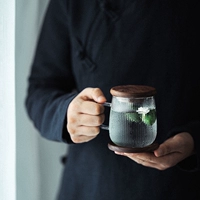 Глянцевая чашка, мундштук, ароматизированный чай, зеленый чай, чайный сервиз со стаканом