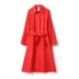[WFY01001] Jasmine ya bộ sưu tập ánh sáng và mỏng mật độ cao mật độ cao Nhật Bản vải đơn ngực dài trench coat mẫu áo khoác lông nữ đẹp Trench Coat