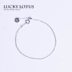 Trang sức Luckylotus Mỹ nhập khẩu 925 dây chuyền bạc rất tinh xảo có thể điều chỉnh vòng chân - Vòng chân
