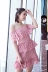 Dress ren khâu hoa thêu từ vai chic bồ đào nha ăn mặc retro du lịch kỳ nghỉ Một từ váy A-Line Váy