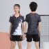 Quần áo cầu lông trẻ em mùa hè phù hợp với bé trai và bé gái thể thao in quần áo bóng bàn trẻ em ngắn tay khô nhanh Phù hợp với trẻ em