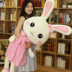 Girl Heart Bunny Doll Dễ thương Cô gái dễ thương Hàn Quốc Oversized Girl Plush Toy Pink Doll - Đồ chơi mềm gấu bông đẹp Đồ chơi mềm