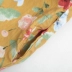 Blooming C183 hoa 2018 mới gừng vàng V-cổ tie in dài vest