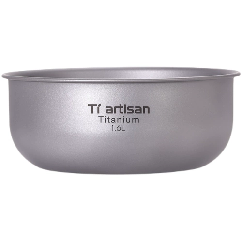 Титановый ремесленник на открытом воздухе Pure Titanium Soup Pot Pot Pot 1,6 л. Большой пропускной