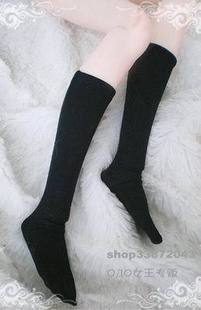 taobao agent 3 points and 4 minutes clothes BJD/SD black elastic middle socks 1/3 and 1/4