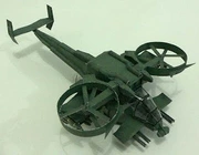 Full 68 包邮 AT-99 trùm ma túy máy bay trực thăng vũ trang 3D mô hình giấy thủ công DIY mô tả giấy DIY