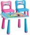 Bàn và ghế kẹo cầu vồng PUKU Bộ bàn cho trẻ em Bàn cho trẻ em Bàn ghế học Bàn ghế - Phòng trẻ em / Bàn ghế Phòng trẻ em / Bàn ghế