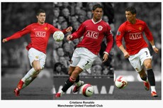 Сувенирные фотокарточки 曼联 c罗签名照片 cristiano ronaldo