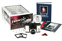 LOMO camera Diana F + với đèn flash Tuyết Cát phiên bản Hàn Quốc mèo trắng phiên bản chính hãng bảo hành 1 năm instax 11