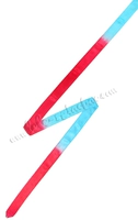 Искусственная шелковая гимнастическая лента двухцвета двух цветов RG лента
