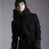 Mùa đông mới của Hàn Quốc phiên bản của vô hình flash trăng triều nam dây kéo cá tính mũ lớn đa túi Slim coat coat jacket Áo len