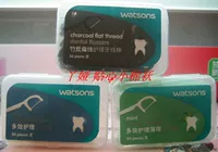 [Одиночная цена] Watsons Bamboo Carcoal Flat Line/Mint Country Line/Multi -Effecpicity Care зубная нить.