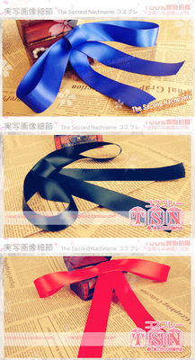 taobao agent 第二氏 Fate/STAY NIGHT SABER Bow hair ornament/blue/red/black D-01
