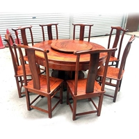 Gỗ hồng mộc Burmese trái cây lớn gỗ hồng mộc nhà hàng đồ gỗ gụ 1,38 m chính thức mũ ghế tròn bàn tại chỗ ưu đãi đặc biệt - Bộ đồ nội thất kệ tivi phòng khách