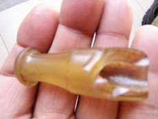 Мундштук 清代冰糖玛瑙烟嘴艺术品收藏品古董古玩纸币钱币铜器瓷器书画翡翠