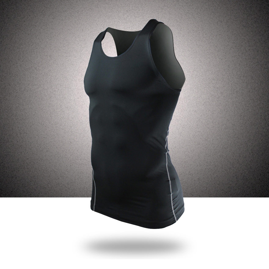 Exercise loose cotton vest male summer fitness training vest tide genuine waistcoat cut sleeve leotard M