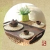 Rơm tự nhiên ly mat cách nhiệt pad bảng mat chén nước bộ đồ ăn món ăn kung fu trà thiết lập chống bỏng tròn mat