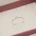 Phiên bản tiếng Hàn của đơn giản nhẫn đính hôn kim cương màu nude đơn nữ mạ bạch kim trang sức kim cương siêu mịn zircon nhẫn cưới nhẫn chỉ số nhẫn ngón tay nhẫn vàng tây nam Nhẫn