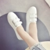 Giày nữ mới 2017 phiên bản tiếng Hàn của Velcro thấp để giúp giày nhỏ màu trắng phẳng cho học sinh giày thủy triều hoang dã giày thường xuân hè giày thể thao nữ Giày cắt thấp