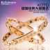 Vòng tay bảo vệ sức khỏe KOTO chính hãng Đài Loan Vòng đeo tay sức khỏe vòng tay sức khỏe titan germanium từ tính hoa hồng vàng mẫu nữ