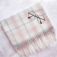 Японский милый свежий шарф, удерживающая тепло накидка с кисточками