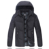 Giải phóng mặt bằng khuyến mãi áo khoác nam mùa đông cộng với nhung dày trùm đầu xuống bông cộng với phân bón XL bông áo khoác Bông