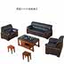 Weiyide văn phòng nội thất kinh doanh da parlor sofa bàn cà phê kết hợp ba người văn phòng sofa tiếp tân - Nội thất văn phòng Nội thất văn phòng