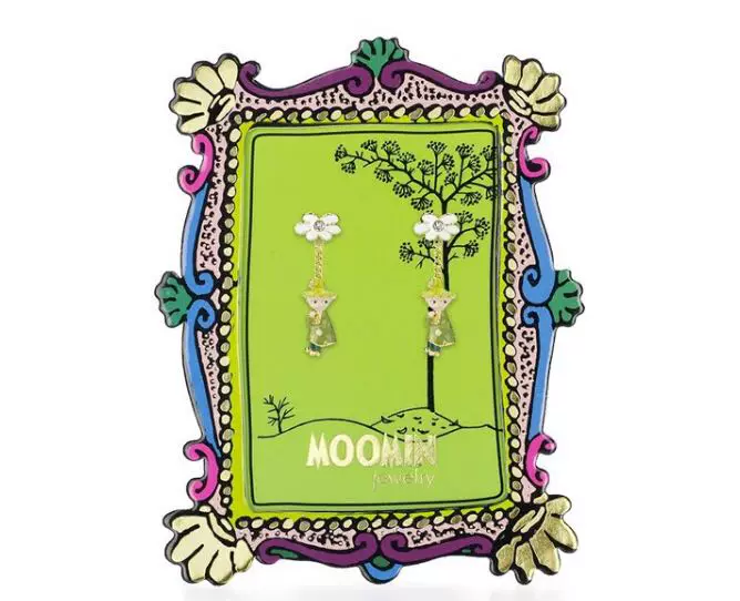MOOMIN VIVIAN buyer TOO TICKY SNUFKIN Flower Little Boy Earrings