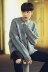 MRCYC người đàn ông mới của Hàn Quốc phiên bản của thả vai áo len lỏng áo len nam vòng cổ áo thun sinh viên triều Hàn Quốc quần jogger nam Kéo qua