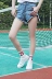 Vớ kỹ thuật số nữ cotton vớ ống Hàn Quốc sọc vớ thể thao mùa xuân và mùa hè phần mỏng Nhật Bản cao đẳng gió vớ cotton chuyên sỉ lẻ quần tất Vớ bông