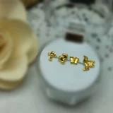 Золотые серьги, 24 карат