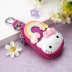 Da cao cấp dễ thương kitty túi chìa khóa nữ Hàn Quốc sáng tạo da vòng chìa khóa xe nữ phim hoạt hình túi chìa khóa