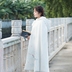 Mùa đông Mới Vintage Trung Quốc Phong Cách Han Yếu Tố Thêu Cloak Dài Trùm Đầu Cộng Với Nhung Cloak Coat Áo Khoác Len áo khoác dáng dài nữ Áo khoác dài