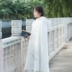 Mùa đông Mới Vintage Trung Quốc Phong Cách Han Yếu Tố Thêu Cloak Dài Trùm Đầu Cộng Với Nhung Cloak Coat Áo Khoác Len áo khoác dạ nữ Áo khoác dài